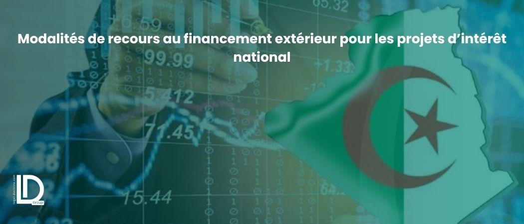 Modalités de recours au financement extérieur pour les projets d’intérêt national illustration